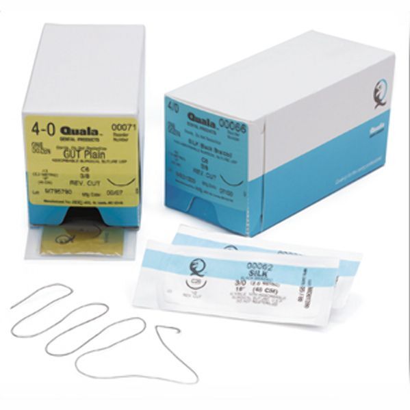 Quala 3/0, 18″ Chromic Gut Suture with C-6 Needle