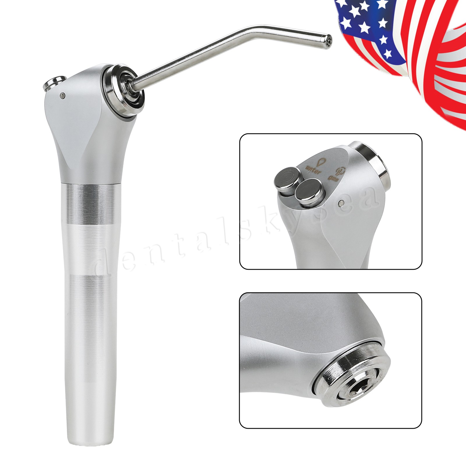 USA Dental 3 Way Air Water Spray Triple Syringe Handpiece / Nozzles Tips Tubes