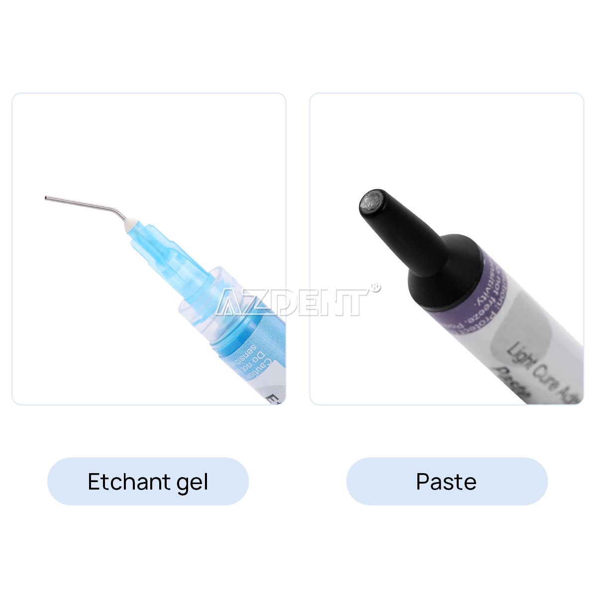Dental Orthodontic Bonding System Adhesive paste Syringes Light Cure Brushes Kit