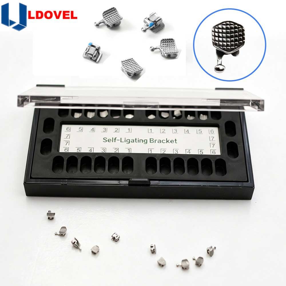 1 box /20pcs Dental Orthodontic Self Ligating Braces Bracket Roth.022 Hooks 345