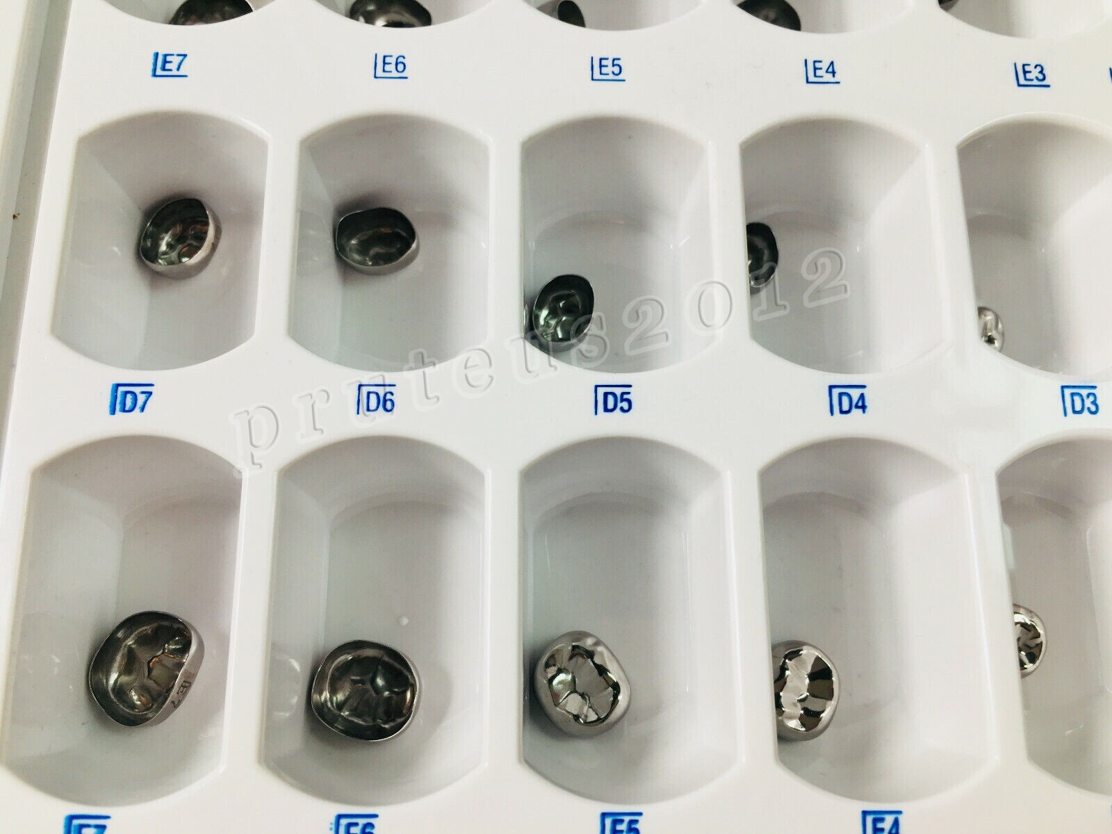 48 ASSORTED PRIMARY MOLAR STAINLESS STEEL CROWNS – COMPLETE KIT