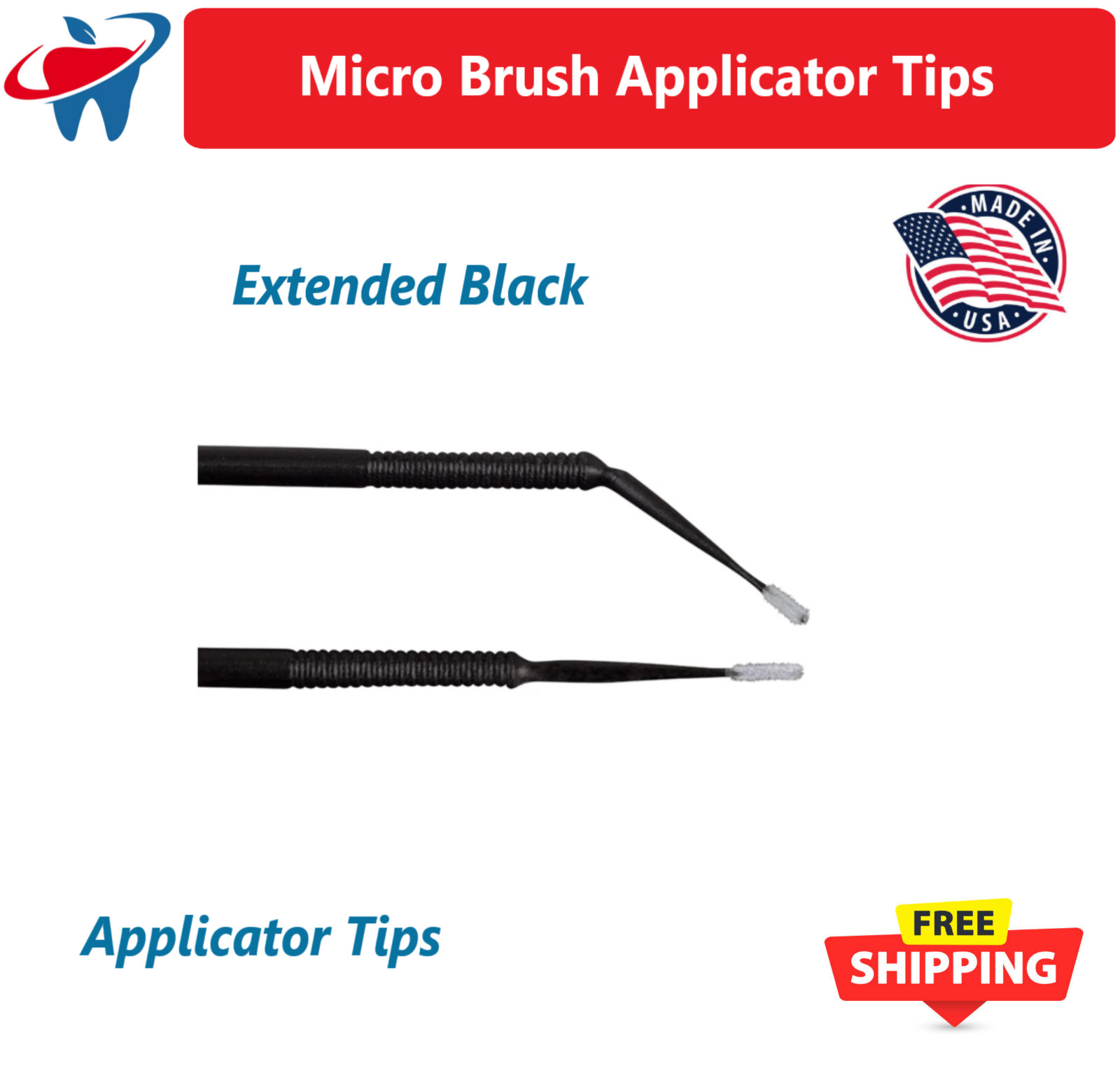 Dental MaxMicro Microbrush Micro Brush Applicator Tips (Super-Fine, Ultra -Fine)