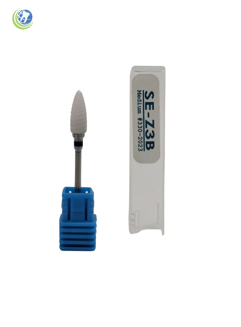 Dental Lab Solid White Zirconia Ceramic Bur Micromotor HP Cutter Polish SE-Z3B