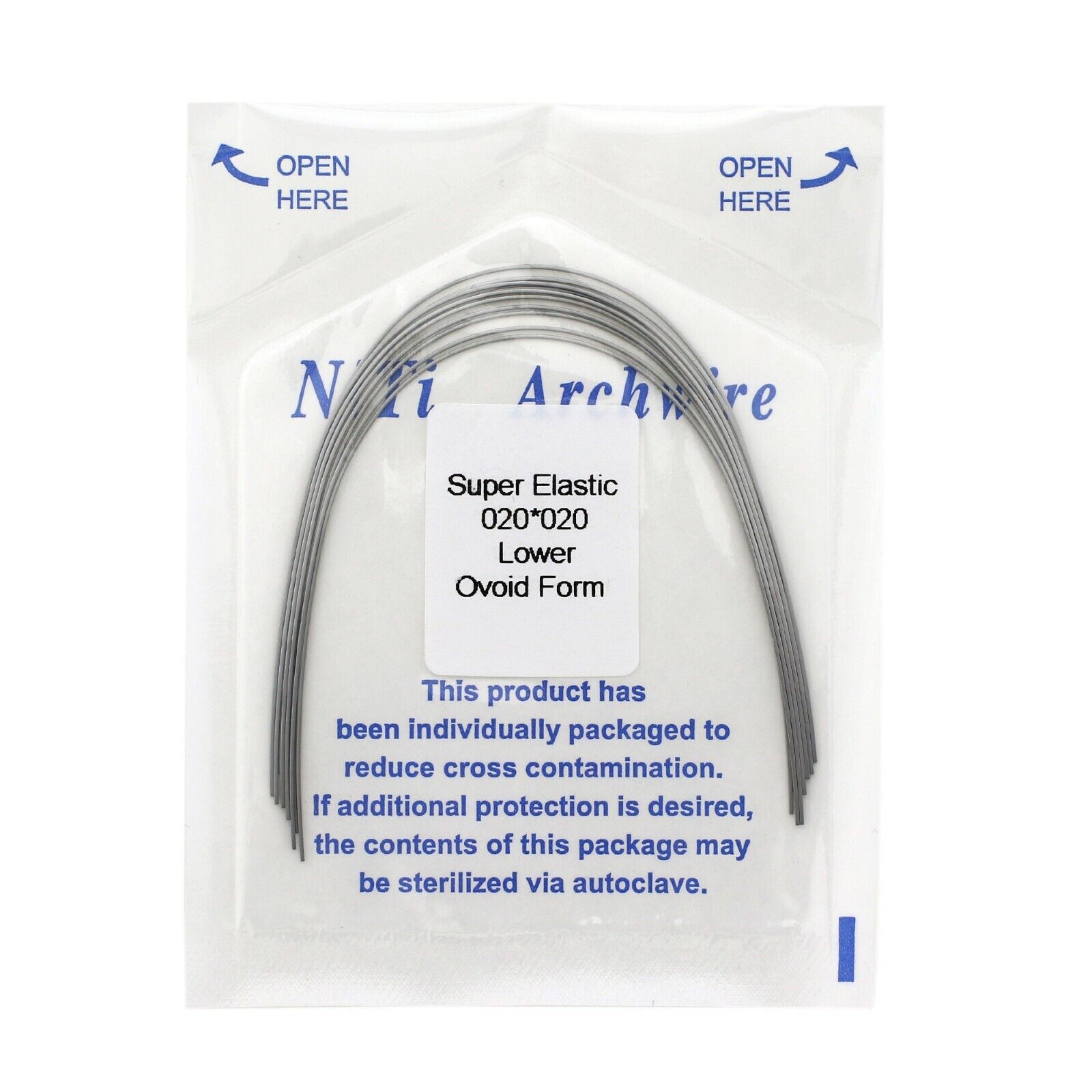 MacDent Dental Orthodontic Braces Bracket Mini Roth.022 Hook345 Arch Wire Nature