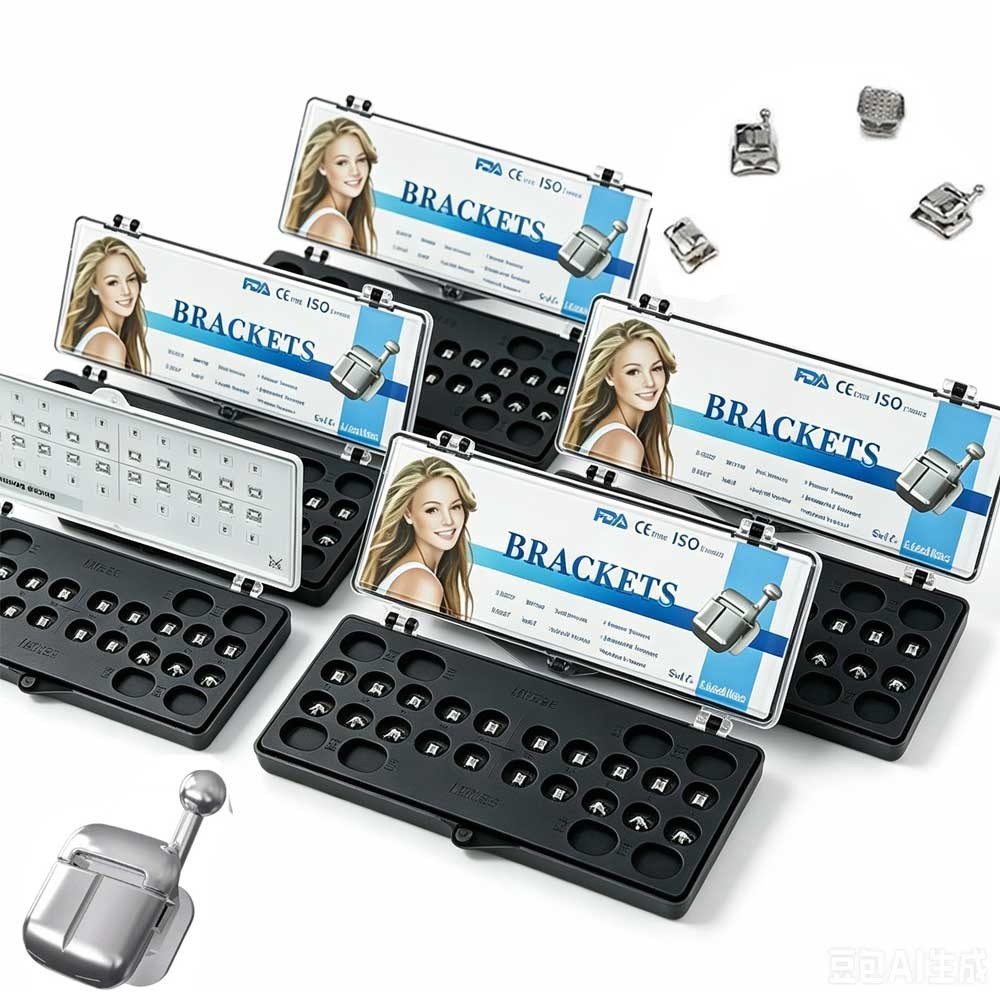 10 packs Dental Orthodontic Self Ligating Braces Bracket Mini Roth.022 Hooks 345