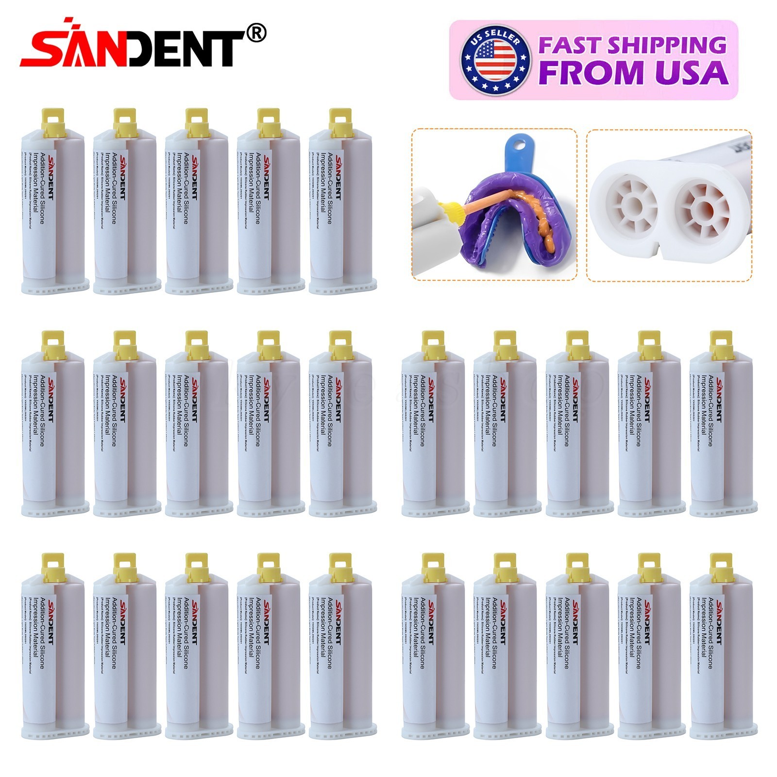Dental Impression Material, VPS Light Body, Fast (Choose Qtys) 1-60/Box