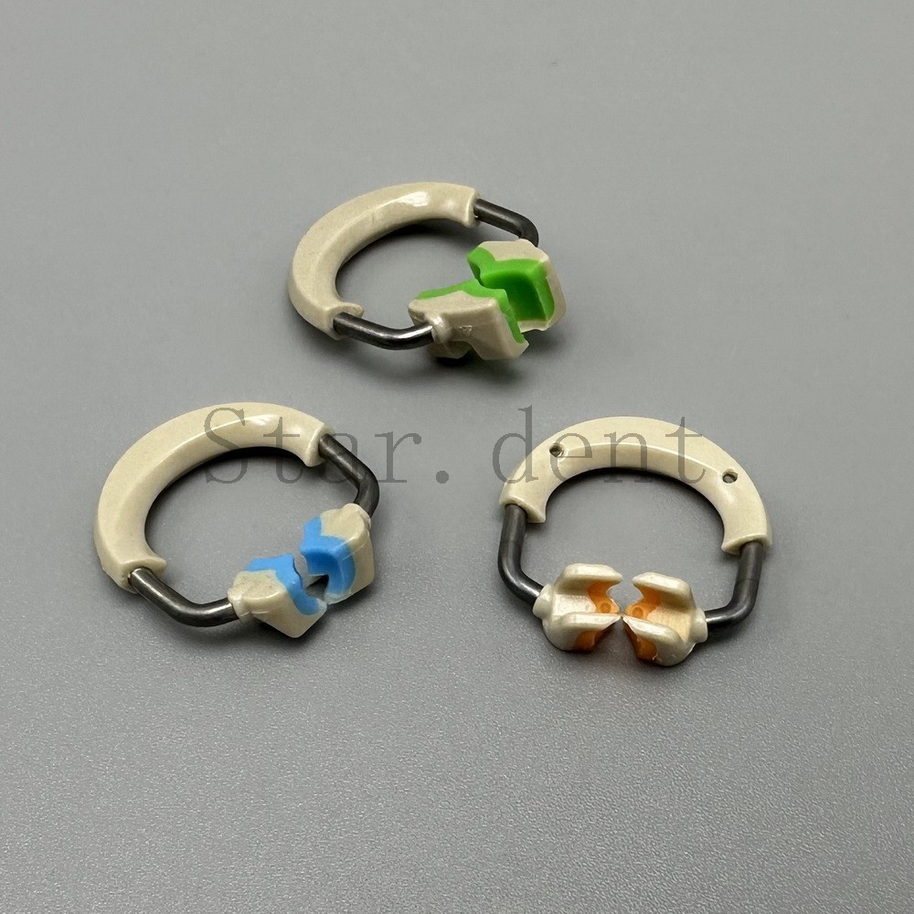 Dental Sectional Matrix System Nickel Titanium Alloy Matrices Clip Ring Band