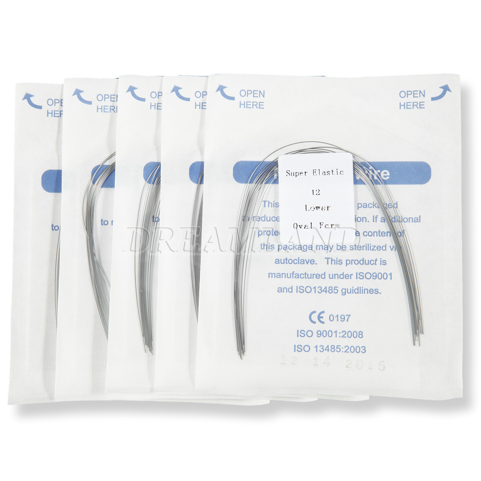10Packs Dental Orthodontic Super Elastic Niti Arch Wire Round Ovoid Form 100pcs