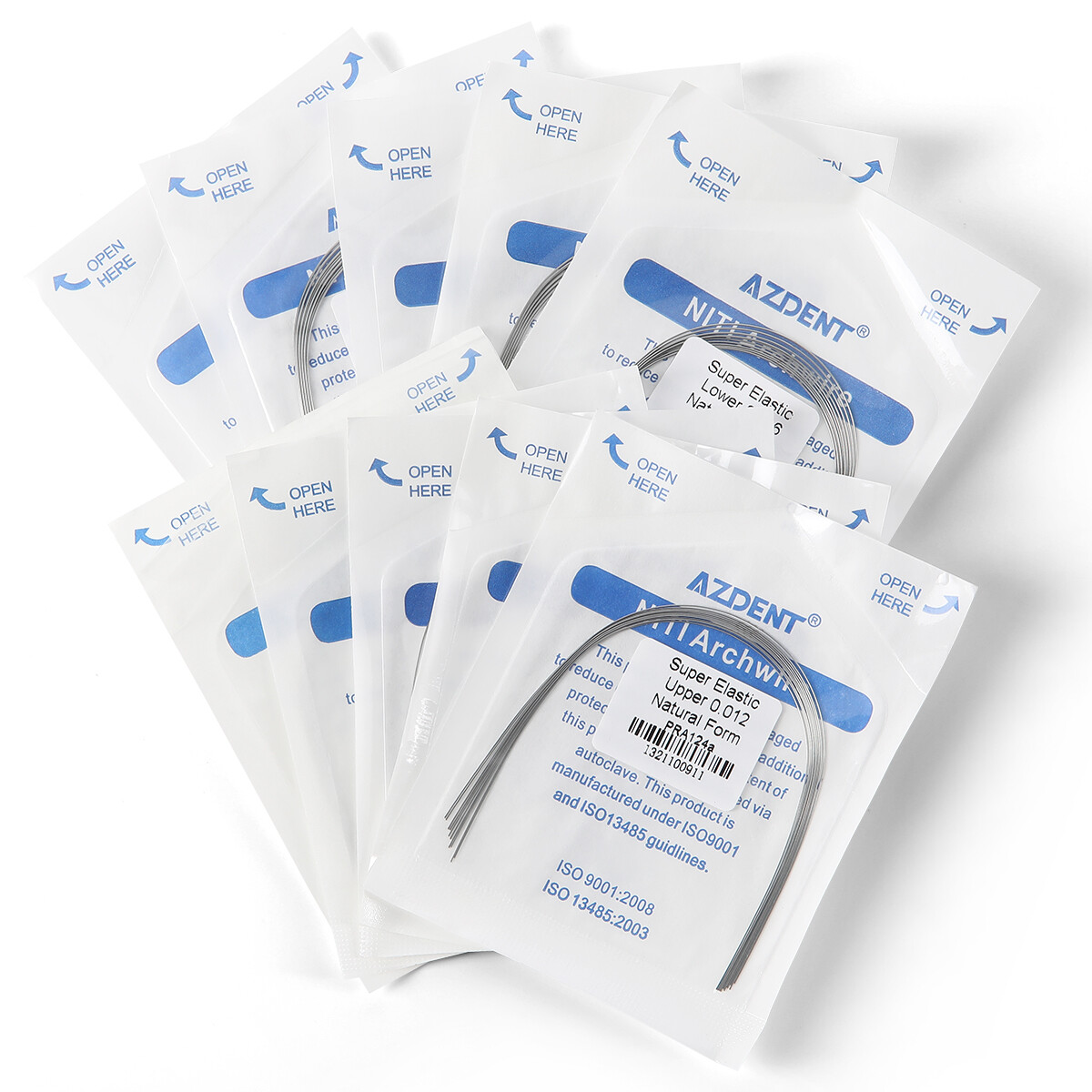 AZDENT Dental Orthodontic Niti Arch Wire Super Elastic Natural Nature Form Round
