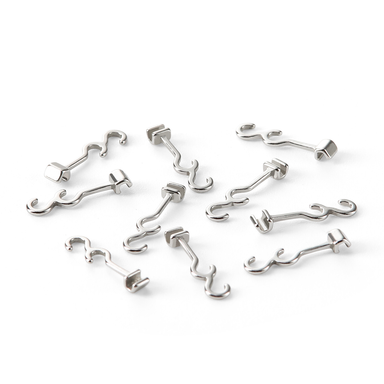 JMU Dental Orthodontic Crimpable Hooks 10Pcs/Bag 2.1/4/5.4/7mm