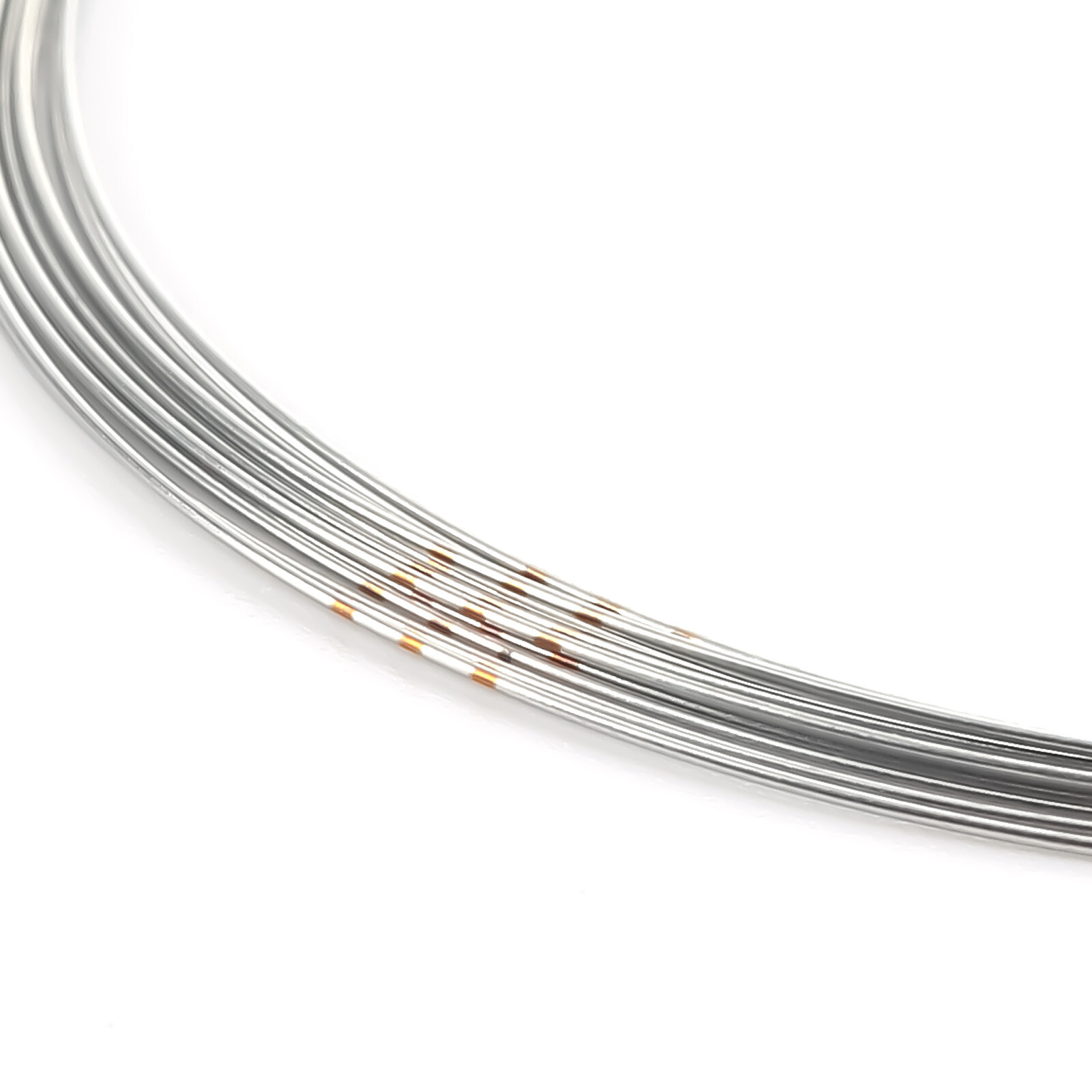 100✖ Orthodontic Stainless Steel Archwire Use For Brackets Braces Natural Round