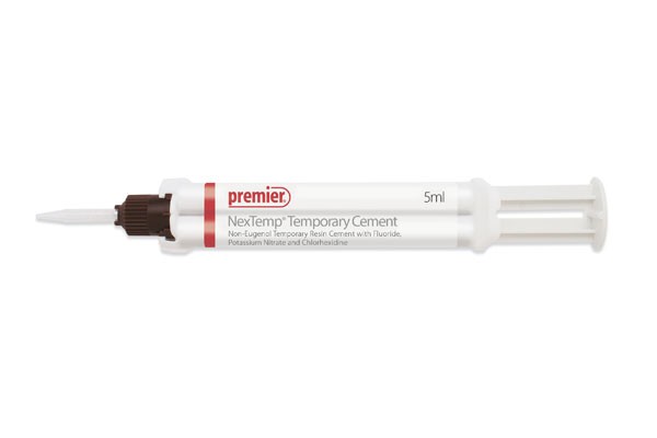 Premier Dental 3001473 NexTemp Non-Eugenol Temporary Cement Syringe Clear 4/Pk