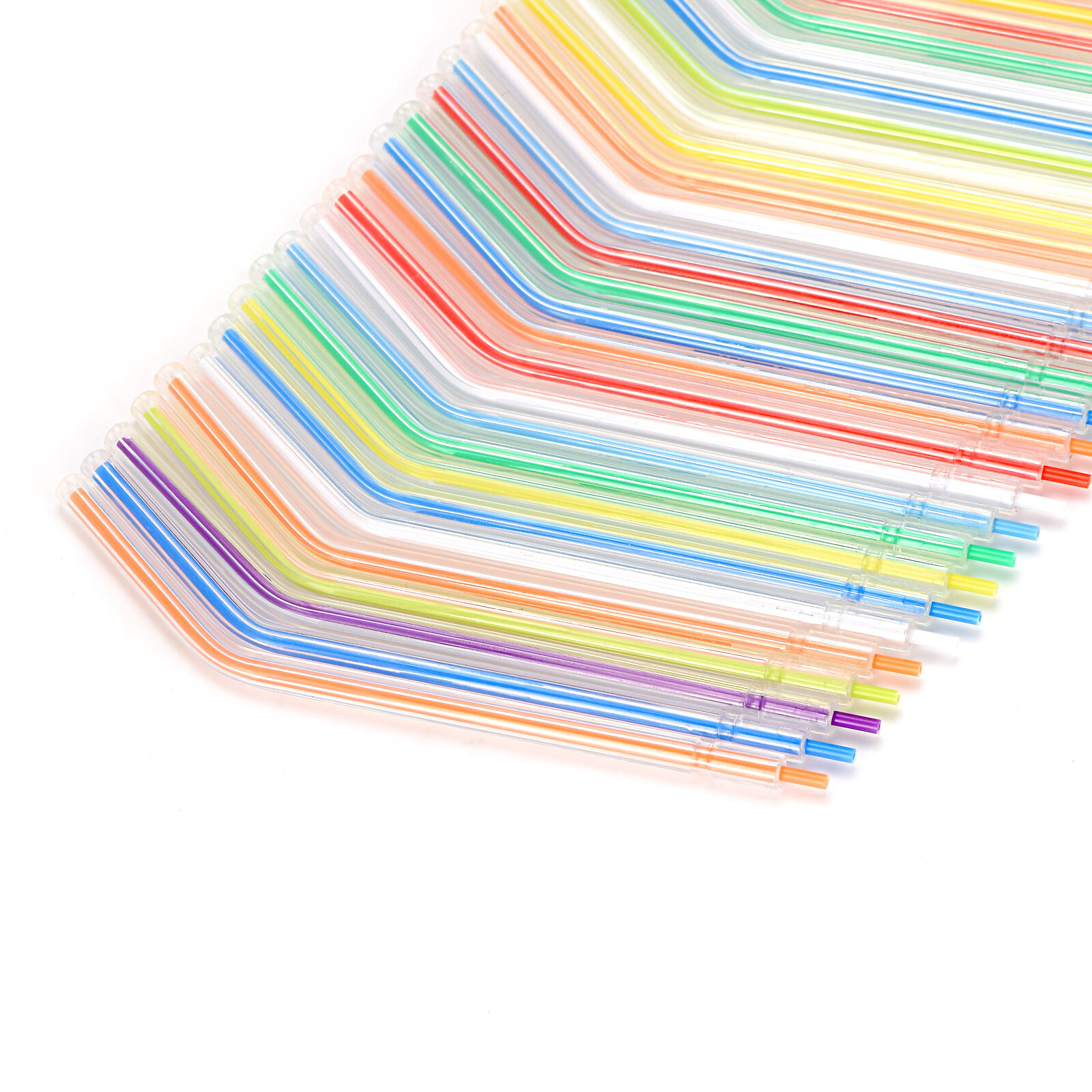Dental 3-Way Air Water Syringe Disposable Spray Tips Nozzles Tubes Colorful US