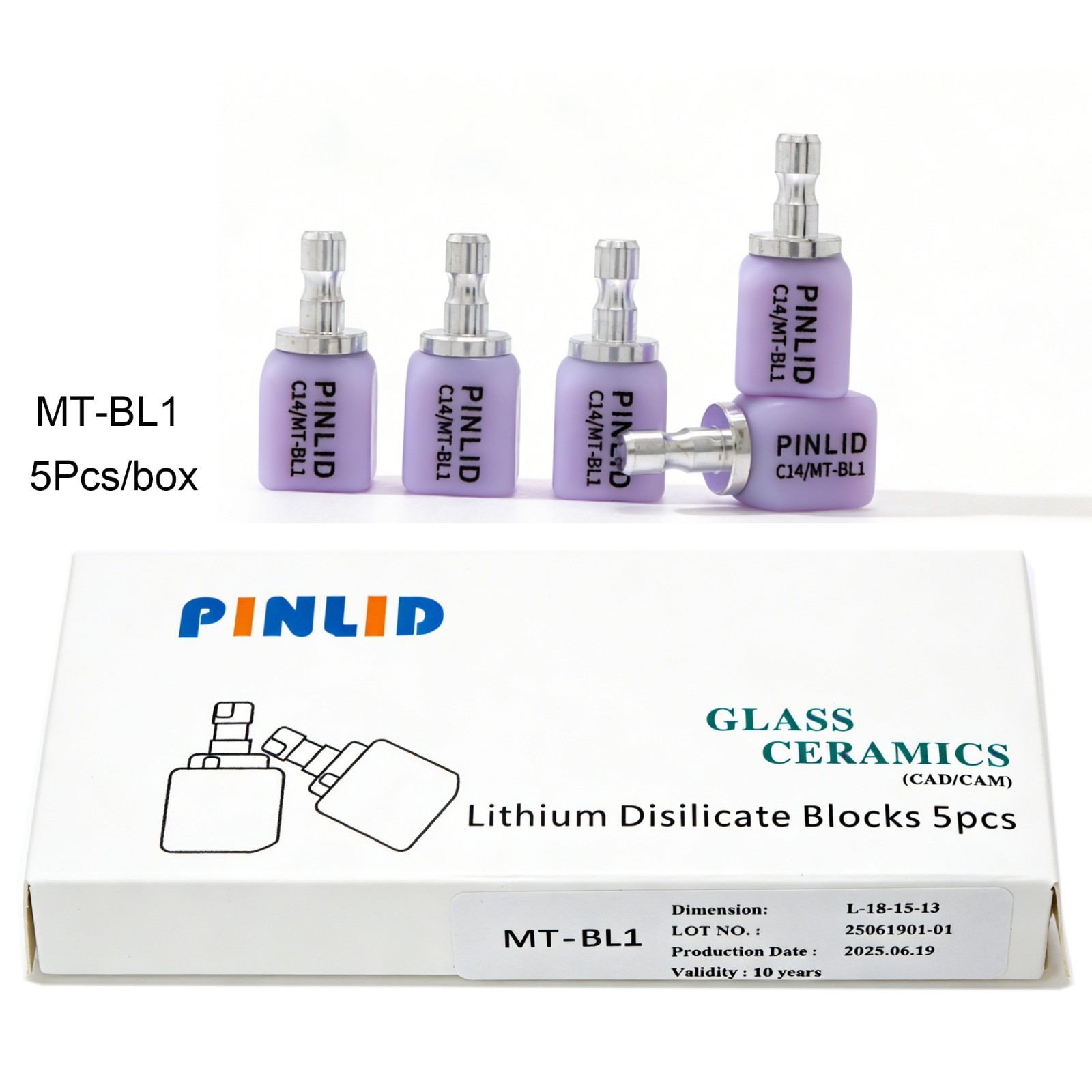 US C14 MT Dental Glass Ceramic Lithium Disilicate Block CEREC inLab fit Emax CAD