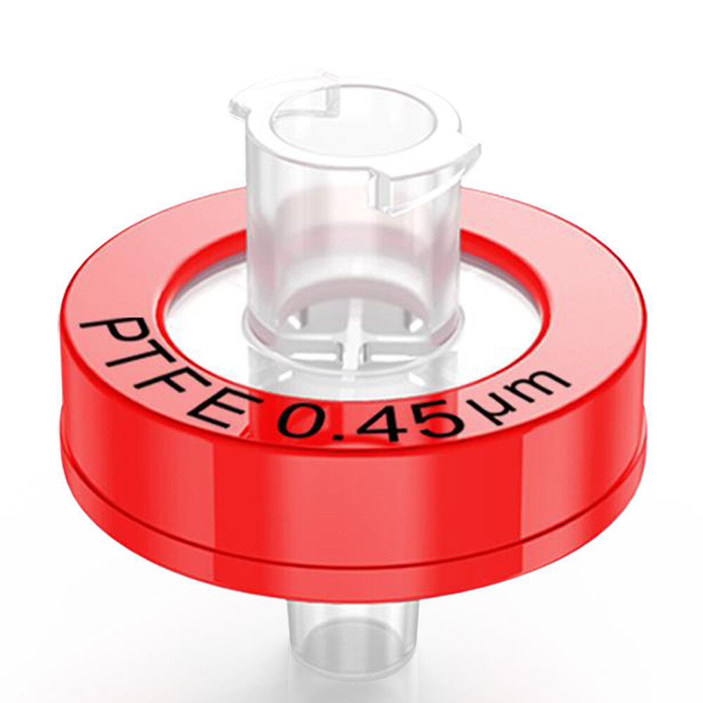 PTFE Syringe Filter 13mm,0.22 um Pore Size,Hydrophilic NonSterile Lab Filtration