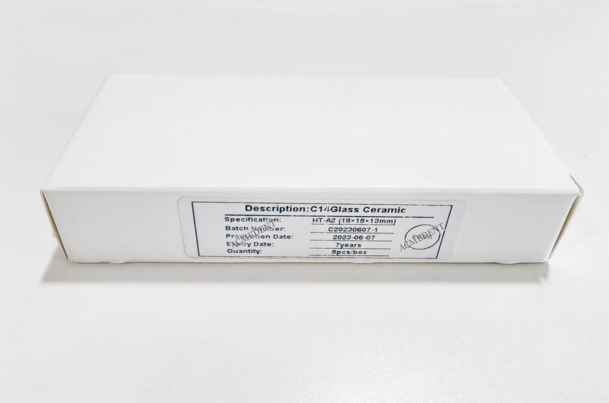 25Pcs Dental CAD CAM C14 Block HT LT Blocks Glass Ceramic Lithium Disilicate