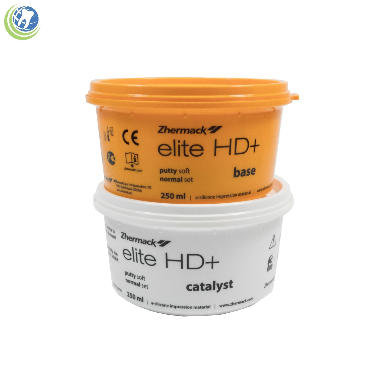 DENTAL IMPRESSION SILICONE PUTTY ELITE HD+ SOFT NORMAL SET 500ML ZHERMACK