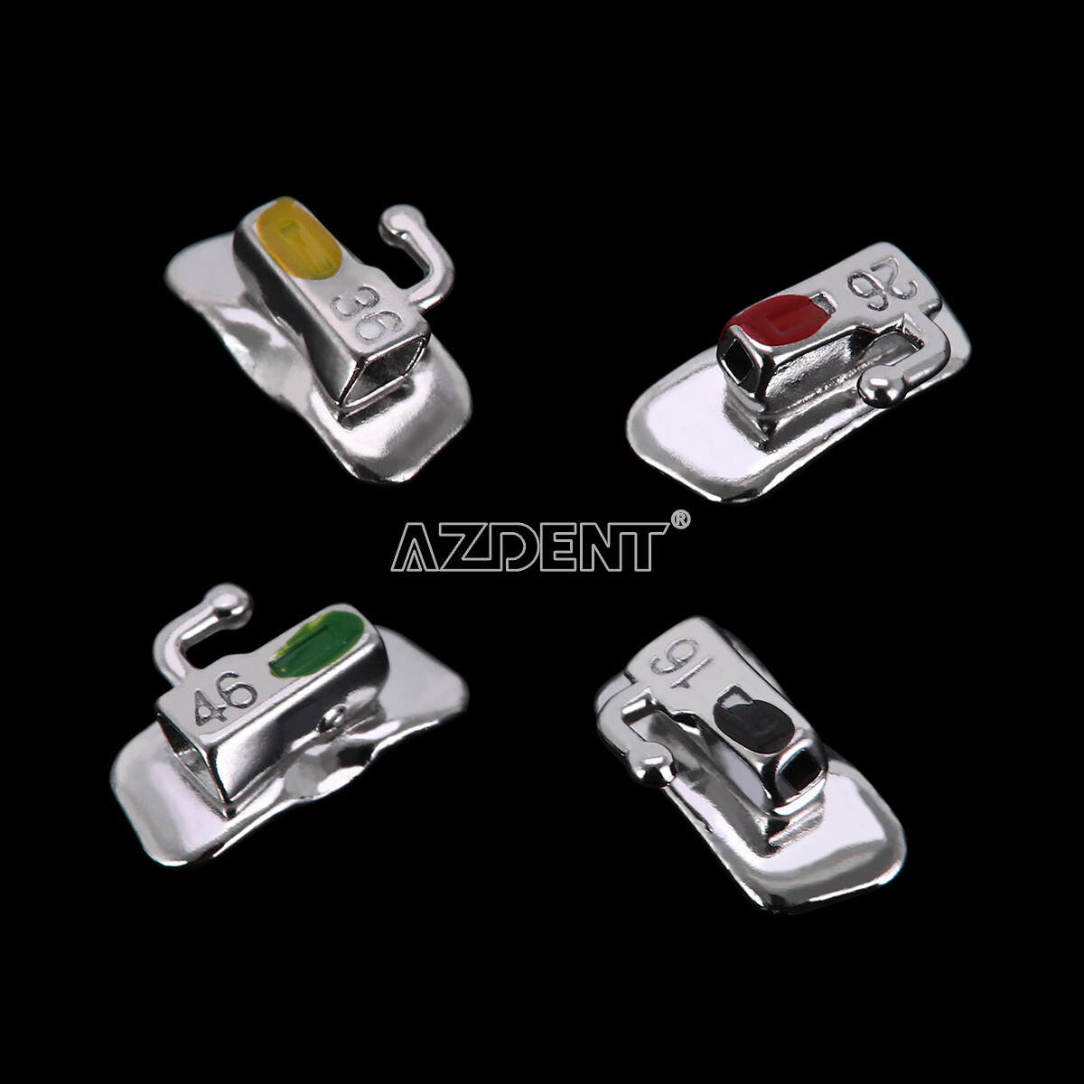 20Pack Dental Orthodontic Buccal Tube 1st Molar Roth 0.22 Bondable Non-conv