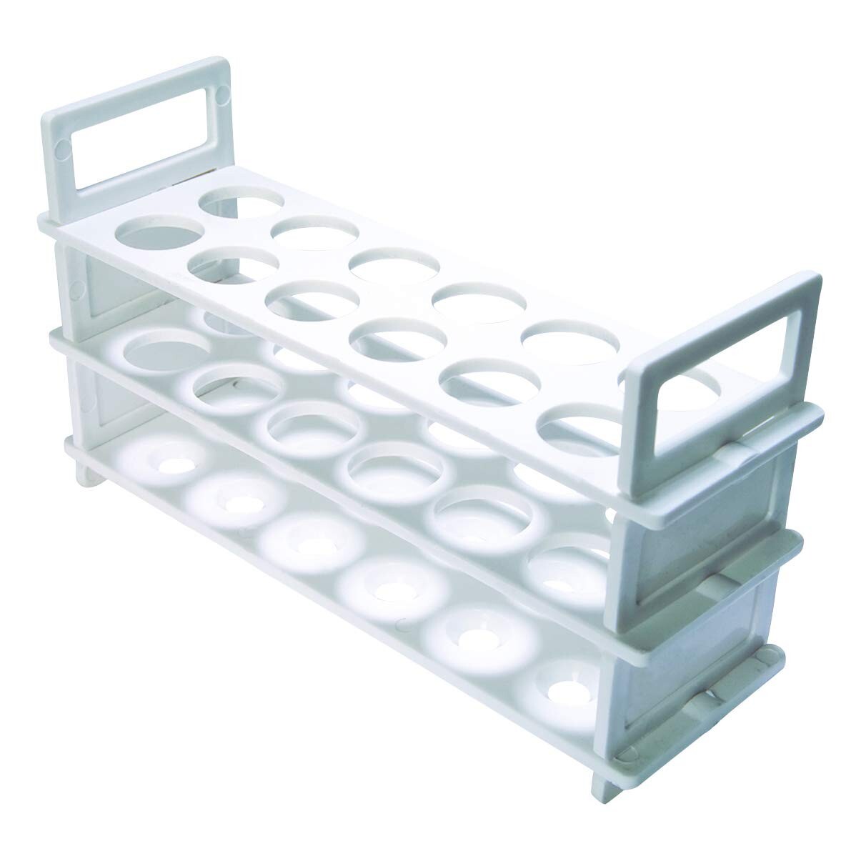 Plastic Test Tube Rack, 3 Tier, 25mm, 36 Place, Karter Scientific (Pack of 2)