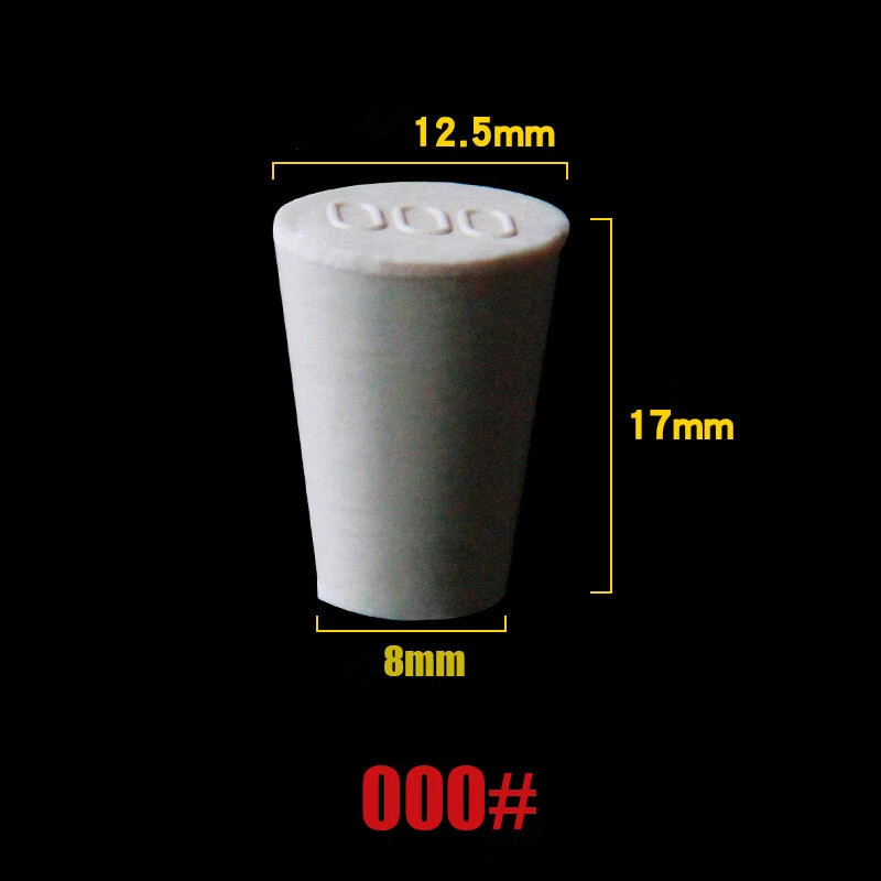 Rubber Bung Stopper Tapered Plugs Laboratory Solid Stoppers Various Sizes Flask
