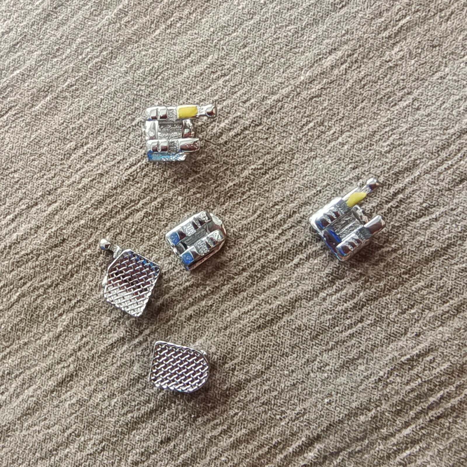 10 Packs Dental Orthodontic Metal Brackets Braces Mini Roth.022 Hooks 345 CE