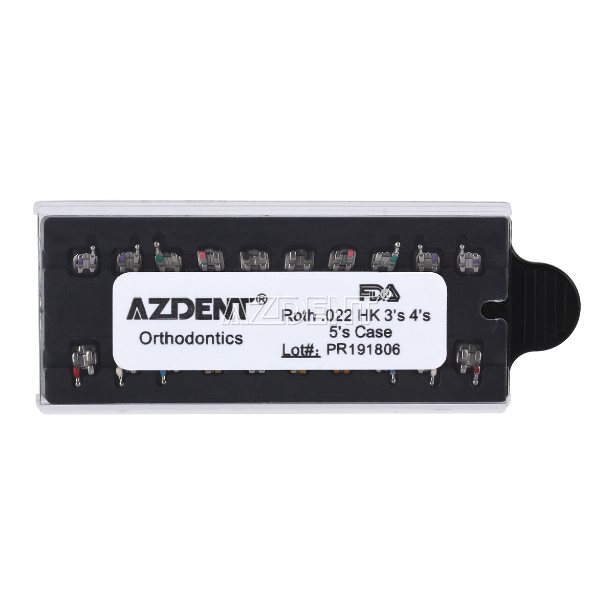 AZDENT Dental Ortho MIM Monoblock Bracket Brace Mini Roth 022/ Niti Arch Wires
