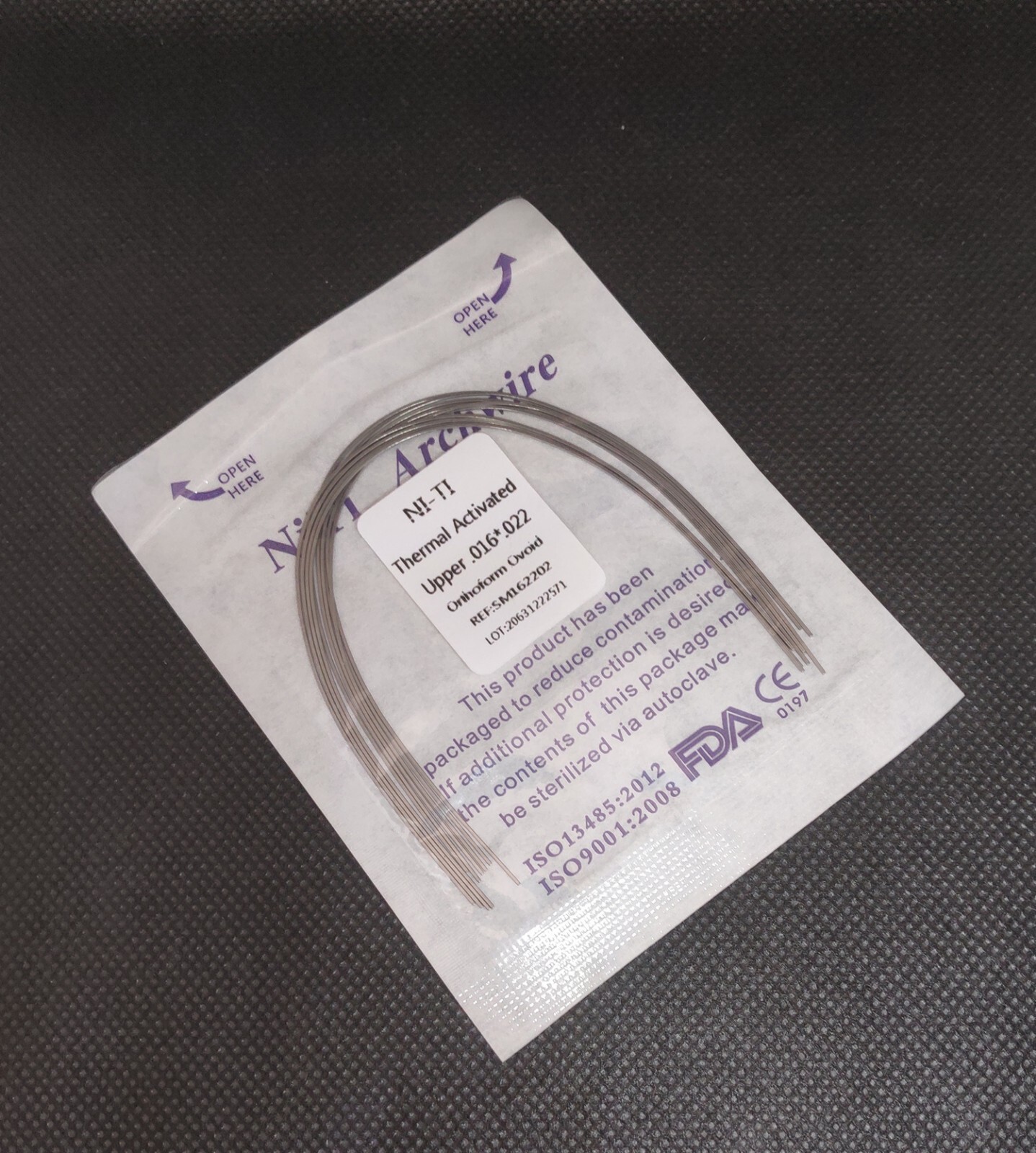 Dental Orthodontic Thermal Activated NITI Arch Wires Rectangular Ovoid Form
