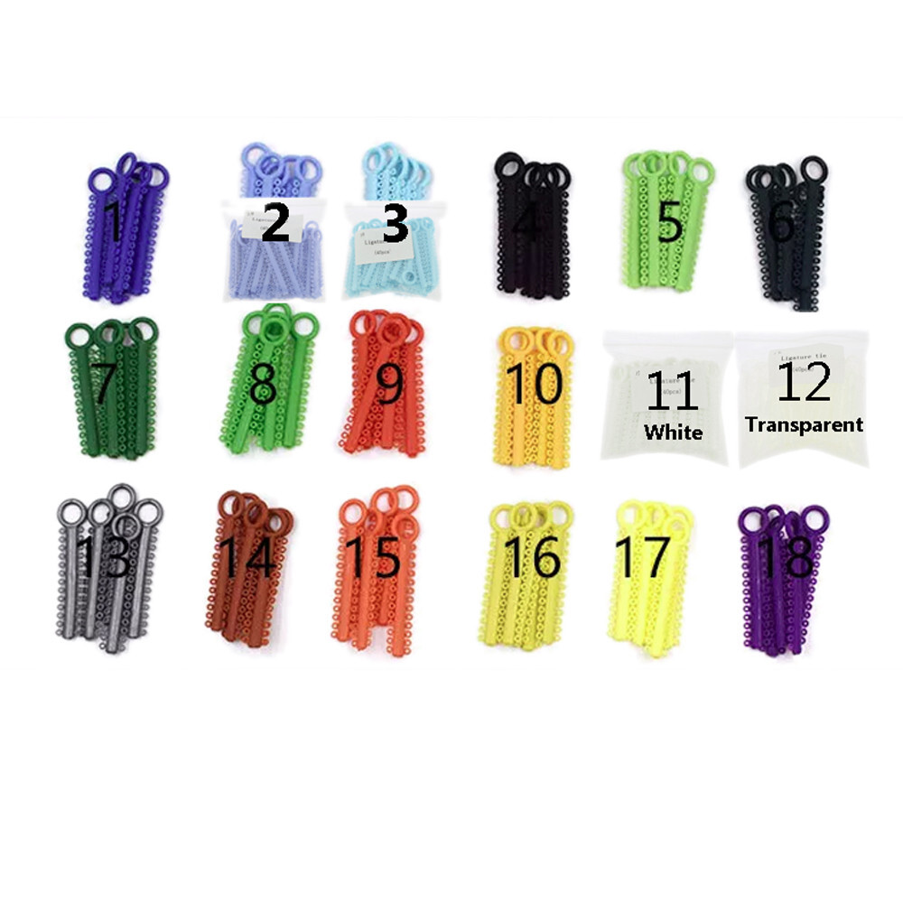 1040 Dental Orthodontic Ligature Ties Elastic Rubber Bands Ligaduras Ortodoncia