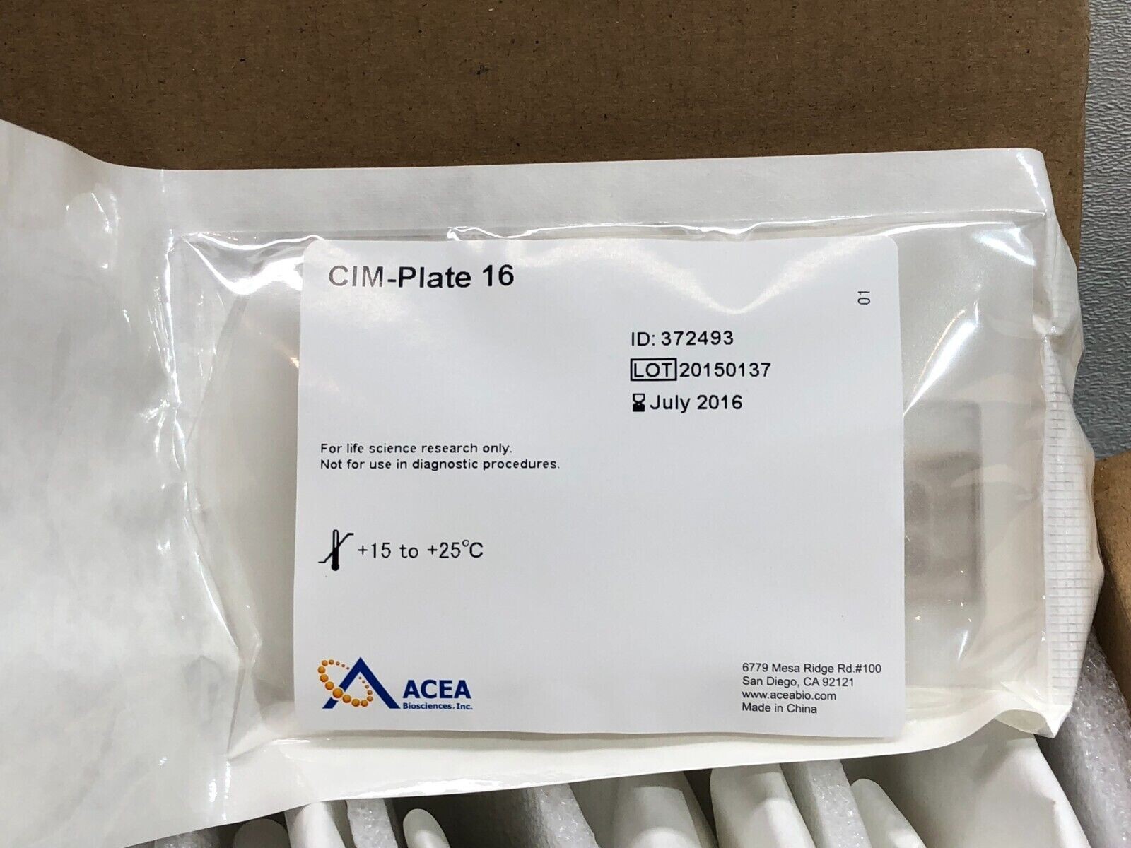 Acea Biosciences REF 05 665 817 001 CIM-Plate 16 7 Plates