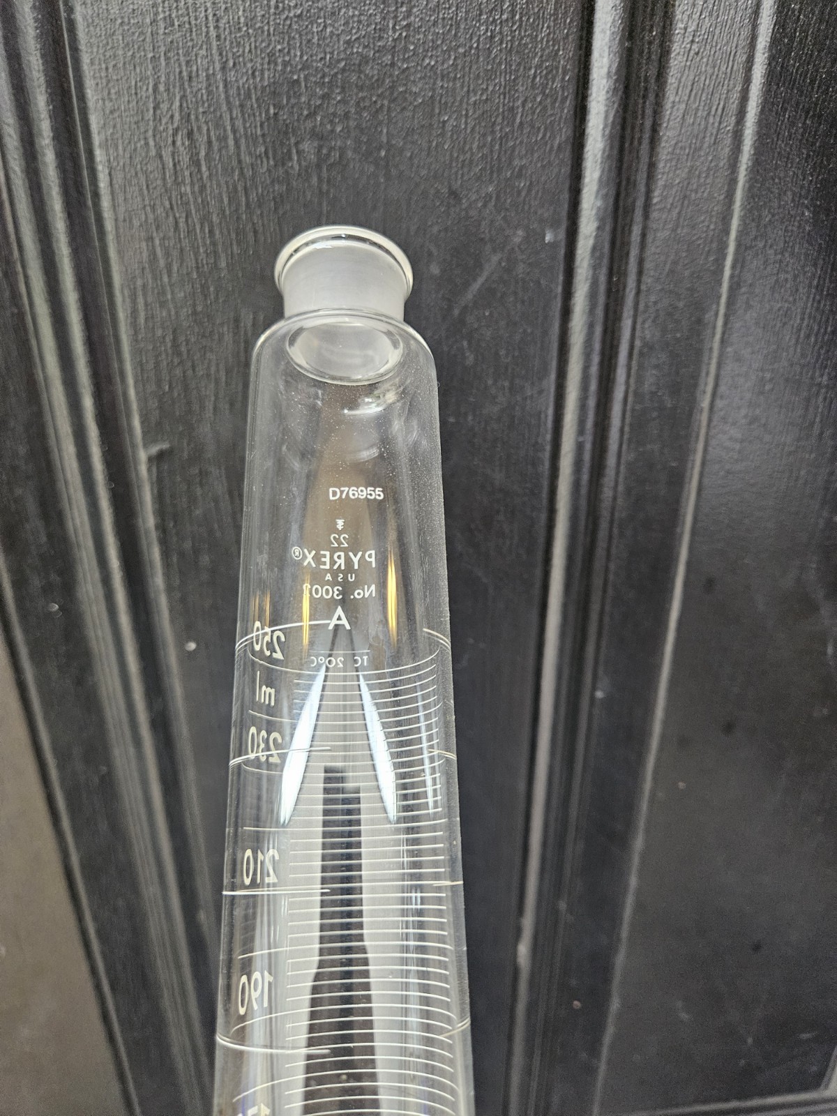 PYREX No. 3002 250 mL Glass Graduated Cylinder Physical Laboratory