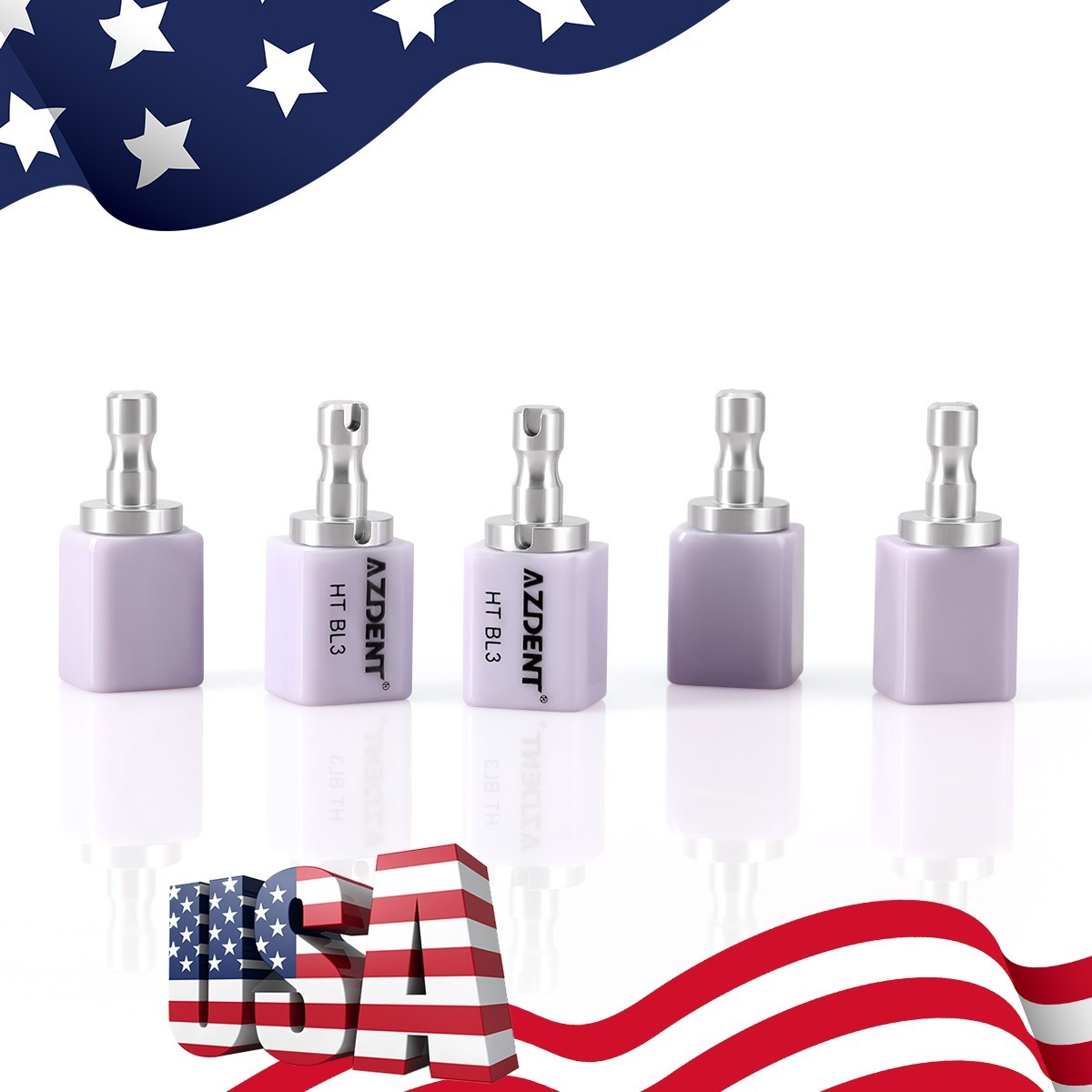 5PCS C14 Dental Emax Glass Ceramic Blocks Lithium Disilicate CAD/CAM CEREC Block