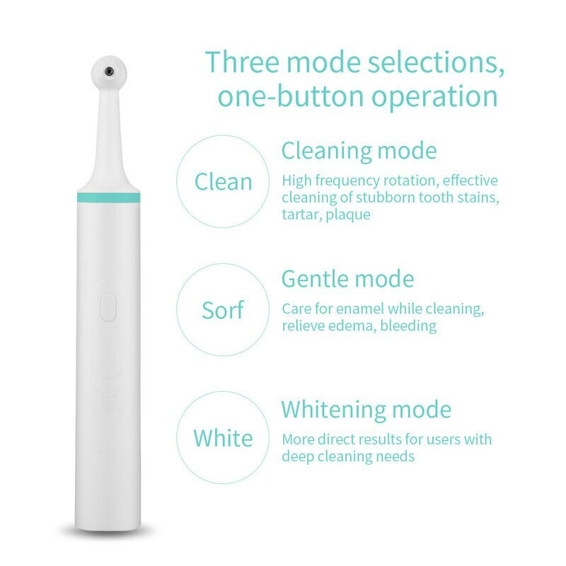 Teeth Whitening Electric Tooth Polisher Remover Cleaning Odontologia Cleaner