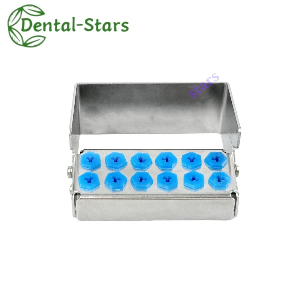 1Pcs Dental Bur Holder Block Distinfection Box 8/12/30Holes For High Burs Stand