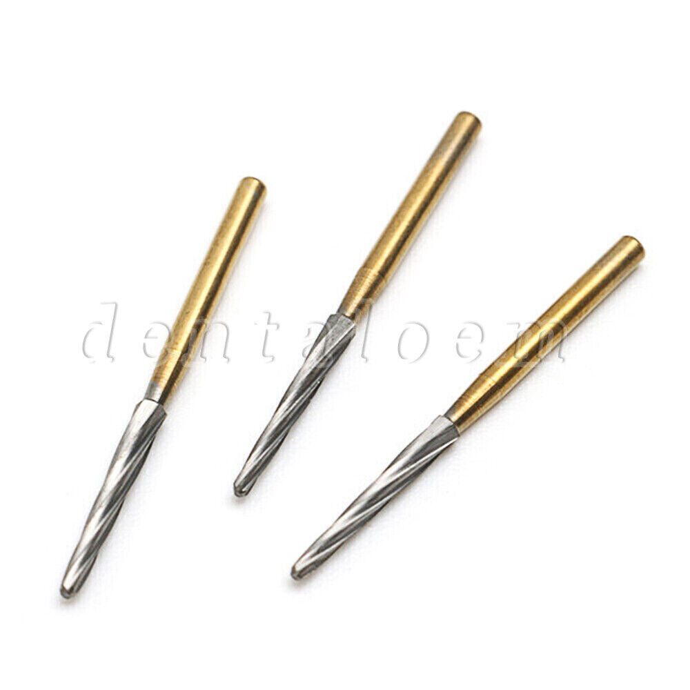 5Pcs Dental Endo-Z Titanium Tungsten Carbide High Speed Cutting Burs FG 1.60mm