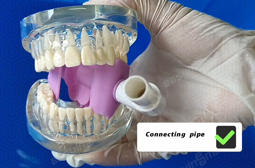 Dental Bite Blocks Mouth Prop Saliva Ejector Suction Tube Dryshield Adapter