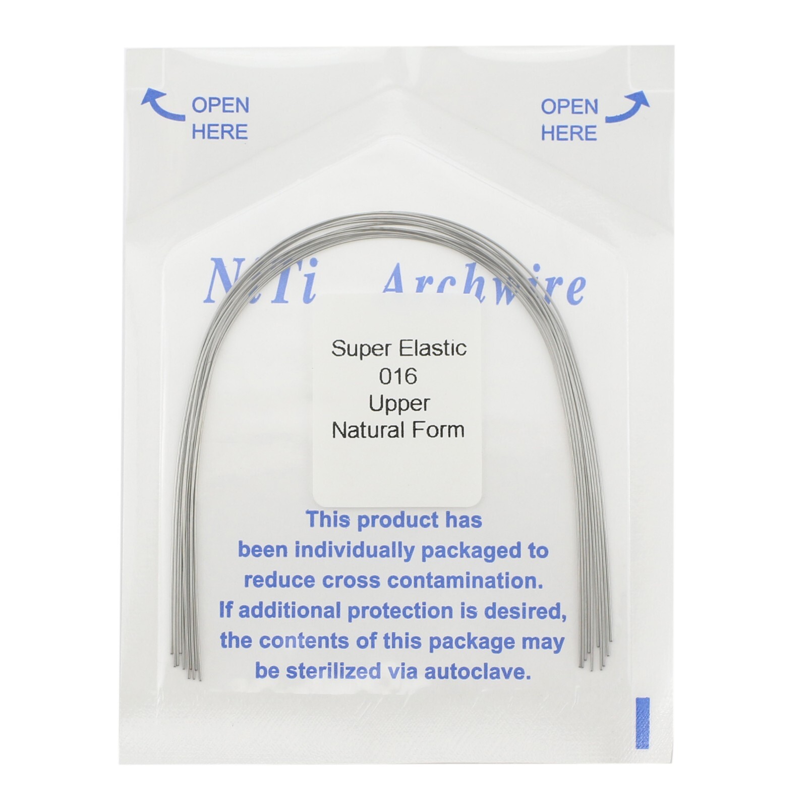 Dental Orthodontic Arch Wire Niti Super Elastic Round Rectangular Ovoid Natural