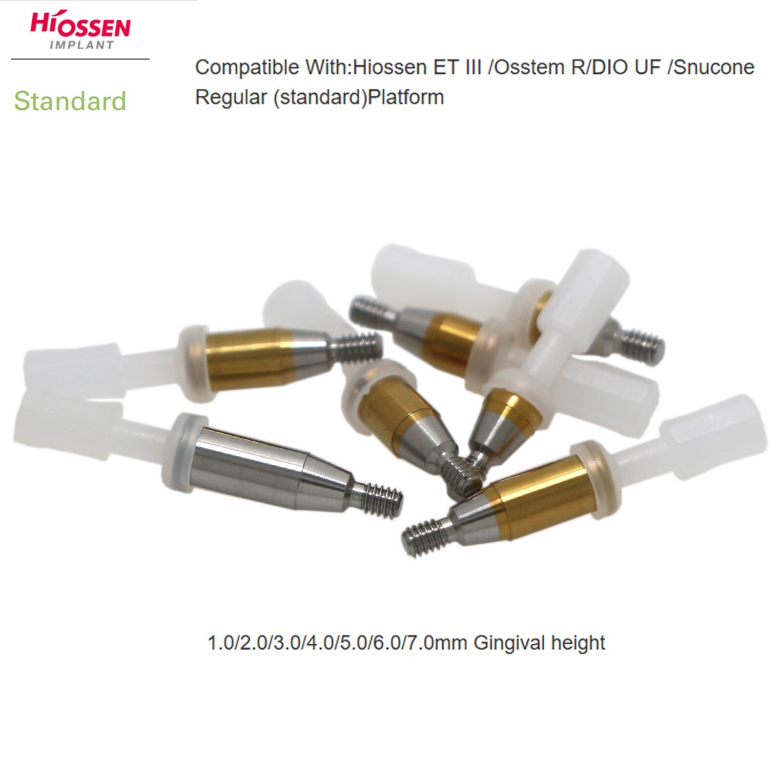 Hiossen Dental attachment overdenture Locator Abutment for Inter ET Mini/Regular