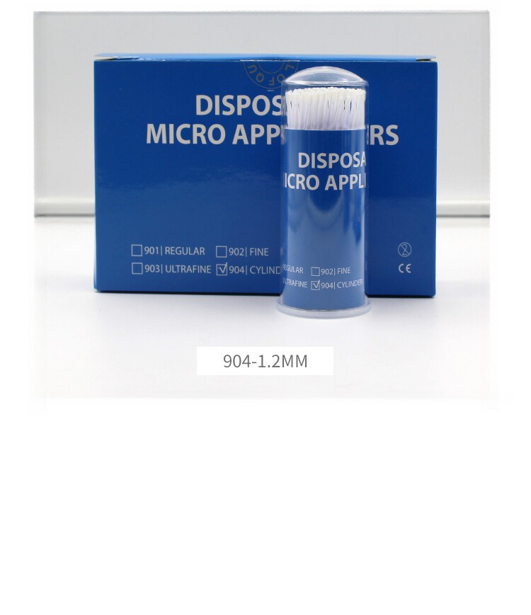 100Pcs/Box Dental Material Disposable Micro Brushes Applicators Micro Applicator
