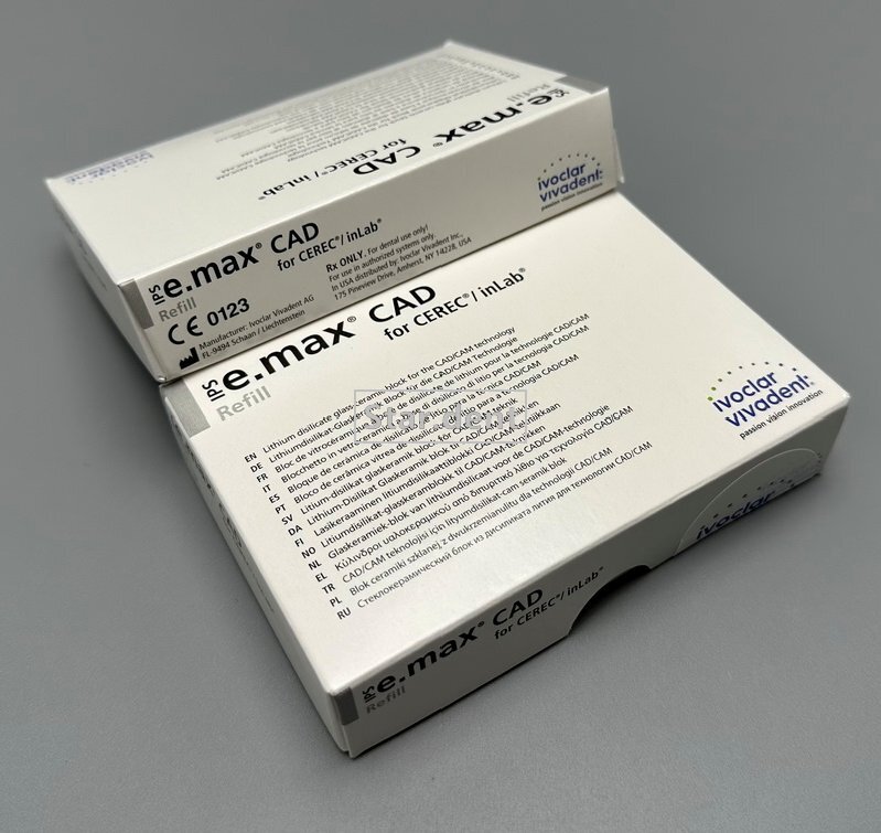IPS C14 Emax CAD CEREC Dental Lab Ceramic Blocks Cube Veneer LT HT A1 A2 A3 Blue