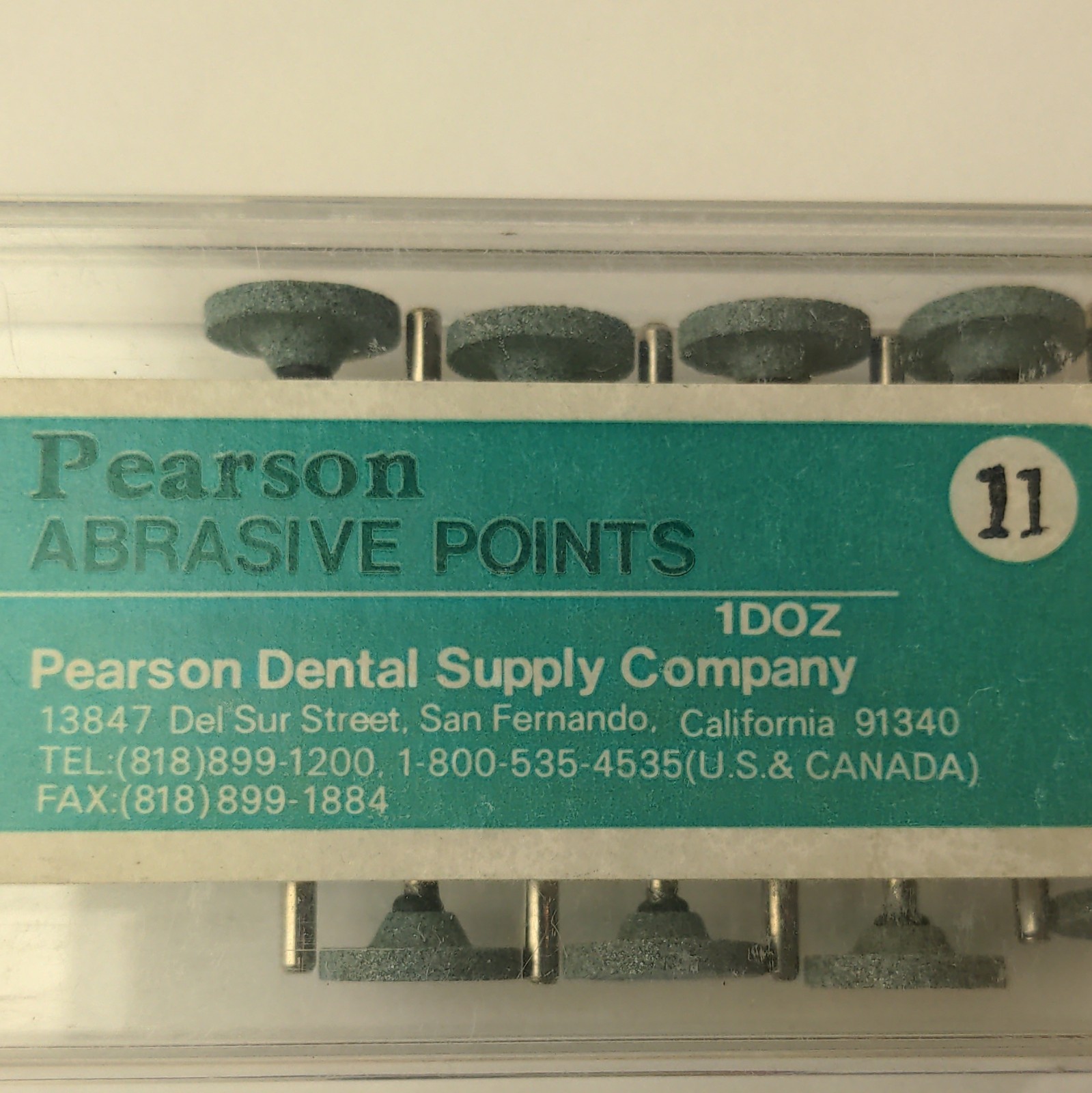 Pearson Mounted Stone Points Stone HP Long Straight Shank No.11 (8 Pieces)
