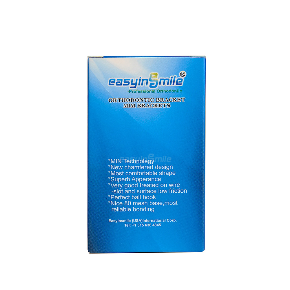 50Pack Dental Orthodontic Metal Brackets Braces Mini MIM Roth/MBT 022 3/345Hooks