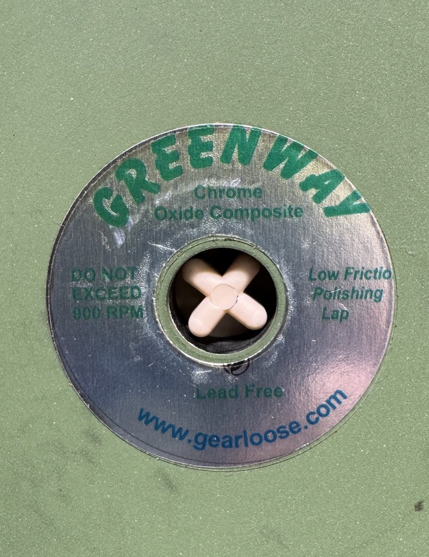 Gearloose Greenway 8” Chrome Oxide Composite Polishing Lap Faceting Gemstone