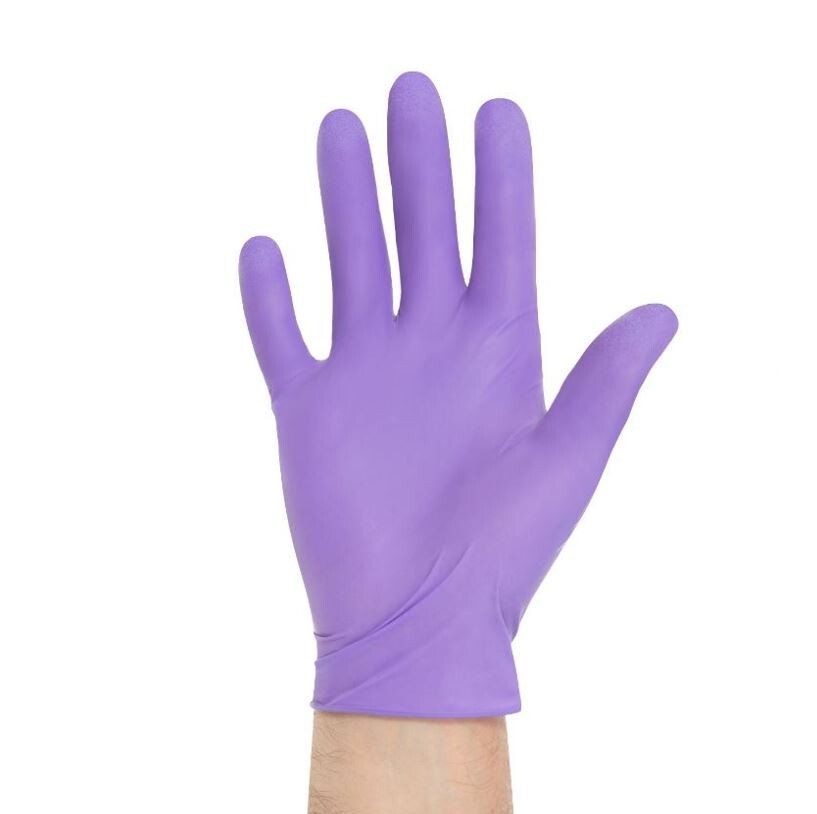 *100-Pieces* Halyard Purple Powder-Free Nitrile Exam Gloves Large 55083