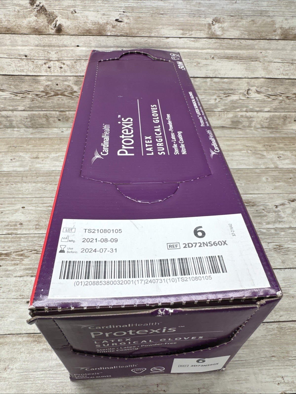 Protexis Latex Surgical Gloves Sterile Cardinal Health 1 Box Size: 6 *See Date*