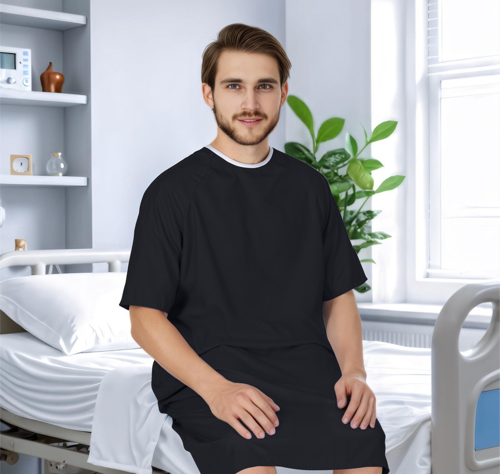 Utopia Care Men’s Hospital Gown Soft and Comfortable Patient Gown…