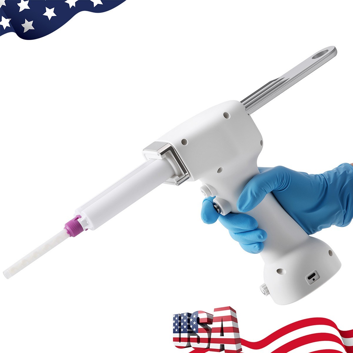 Dental Electric Impression Mixing Dispenser Gun 50ml 1:1/2:1/Impression Material
