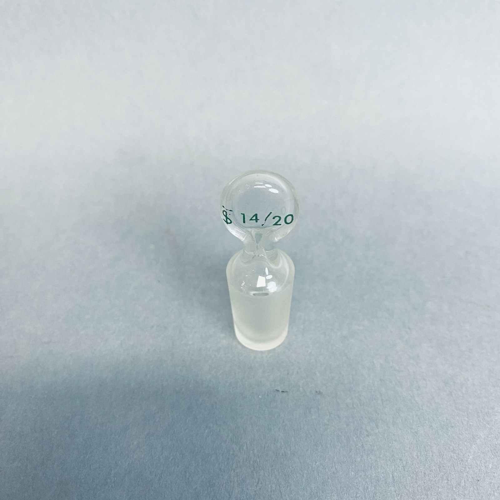 Chemglass Hollow Pennyhead Stopper 14/20 Inner Joint Lot of 5 Stoppers