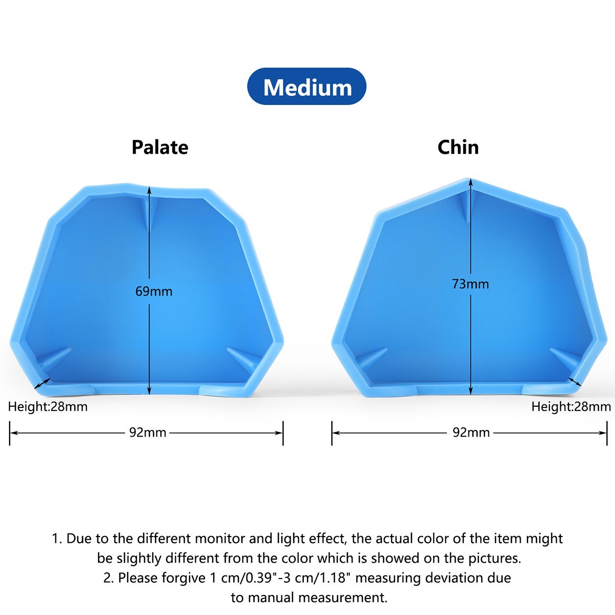 Dental Lab Model Base Former Molds for Stone Tray Loading S, M, L 6pcs/Kit