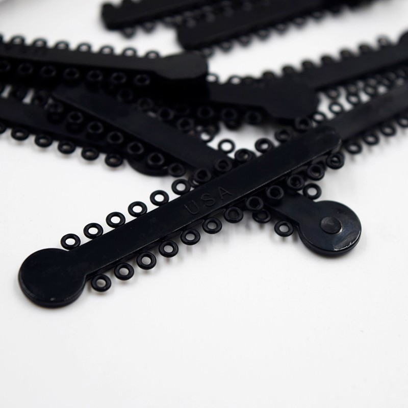 1Pack/1040Pcs Dental Ligature Ties Orthodontic Elastic Rubber Bands 44 Colors