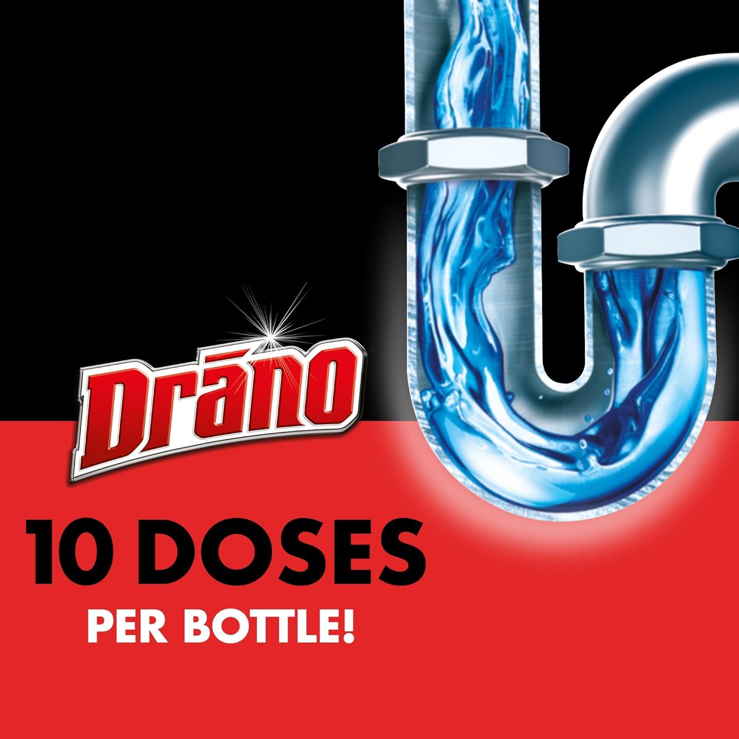 Drano Max Gel Drain Clog Remover and Cleaner for Shower 80 Fl Oz (Pack of 2)